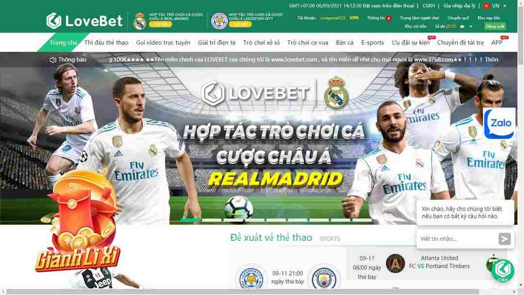 Trò chơi cá cược thể thao tại Lovebet